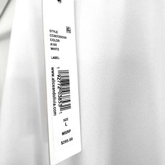 Alice + Olivia White Susanna Swing Dress - Picture 13 of 13